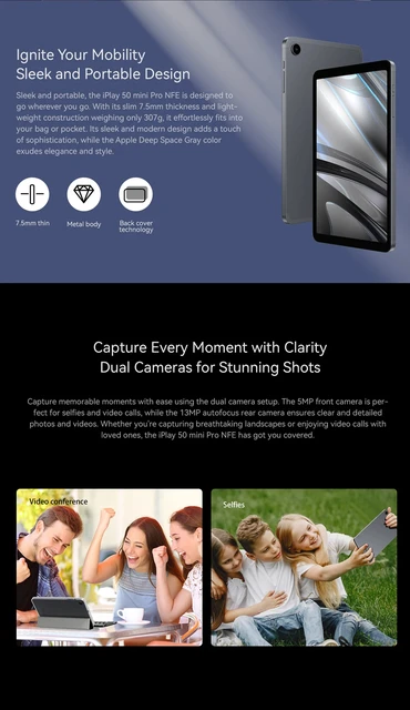 Alldocube iPlay 50 Mini Pro NFE Tablet Netflix Widevine L1 Alldocube iPlay 50 Mini Pro NFE Tablet Netflix Widevine L1