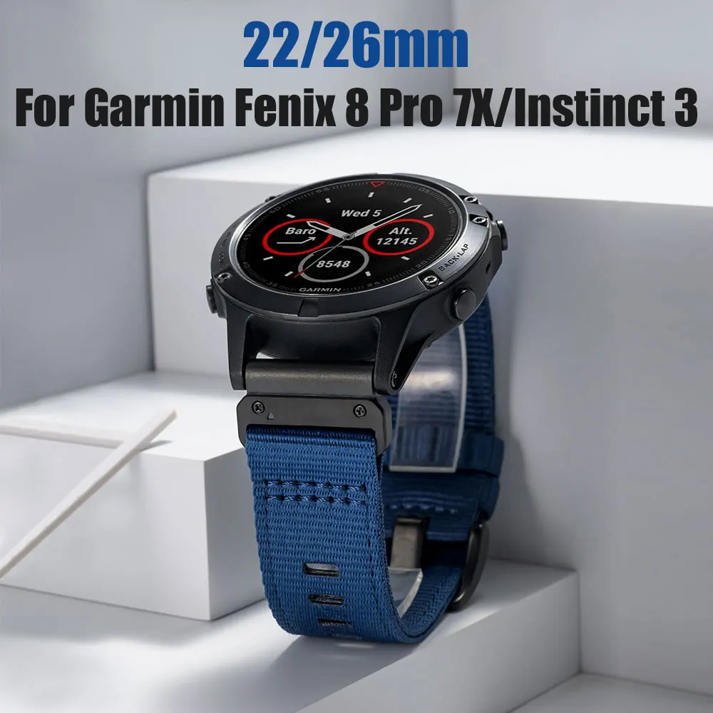 Durable QuickFit Nylon Watch Strap (22/26mm)