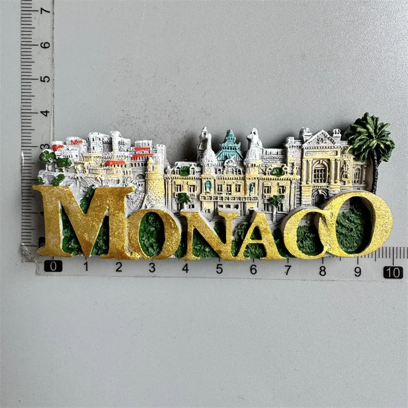 Monaco fridge magnets Creative Travel souvenir gift resin UV magnet refrigerator magnets home decor collection magnetic fridge magnets refrigerator decor