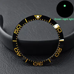 Men's Watch Replacement Bezel Insert with Tilted Ceramic and Carbon Fiber Texture (75 Ceramics)