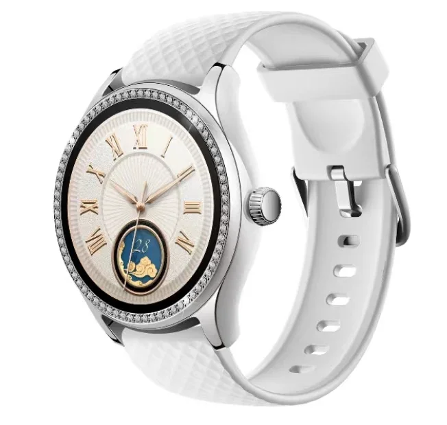 

New Fashion 1.38 Inch Woman Smart Watch Build-in Alexa Bluetooth Call 3ATM Waterproof Real Blood Oxygen Heart Rate Smartwatch