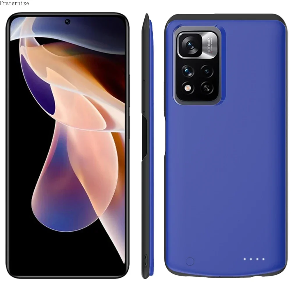 Redmi Note 11 Pro Plus 외장 배터리 보조배터리 케이스, 보조배터리 케이스, 10000mAh