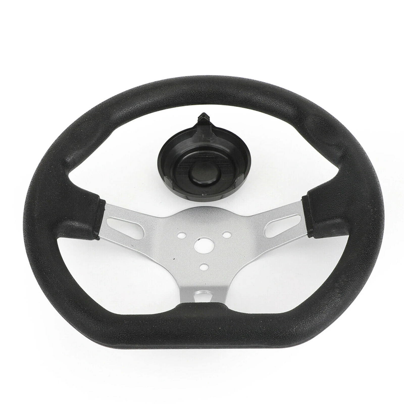 Go Kart Steering Wheel Go Kart Steering Column Piston Race Kit Go Kart Drive Gear Go Kart Fuel Pump Universal 270mm 3-Spoke Steering Wheel Modification Car Beach Bike Go Kart Accessories for Scooter Karting Balance Car