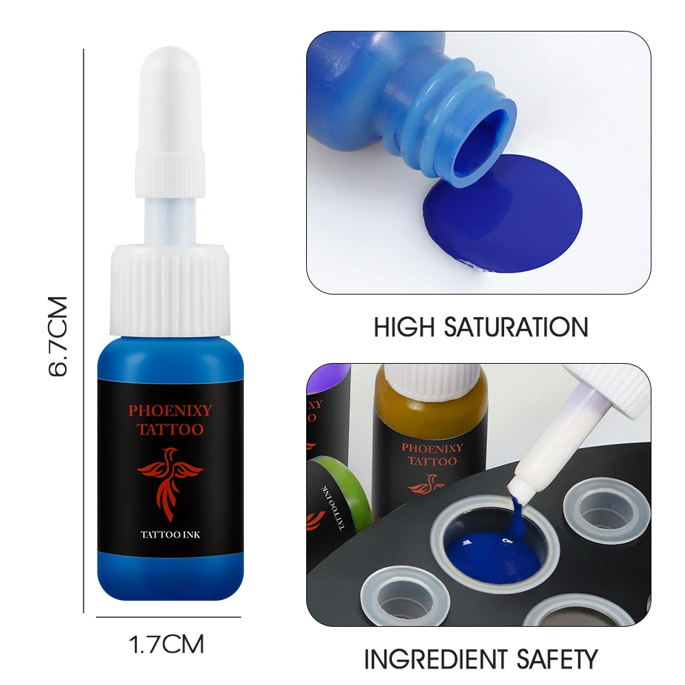 Tattoo Ink Kit Tattoo Ink Pigments Permanent Makeup Paint Tattoo Machine Black Ink Supplies