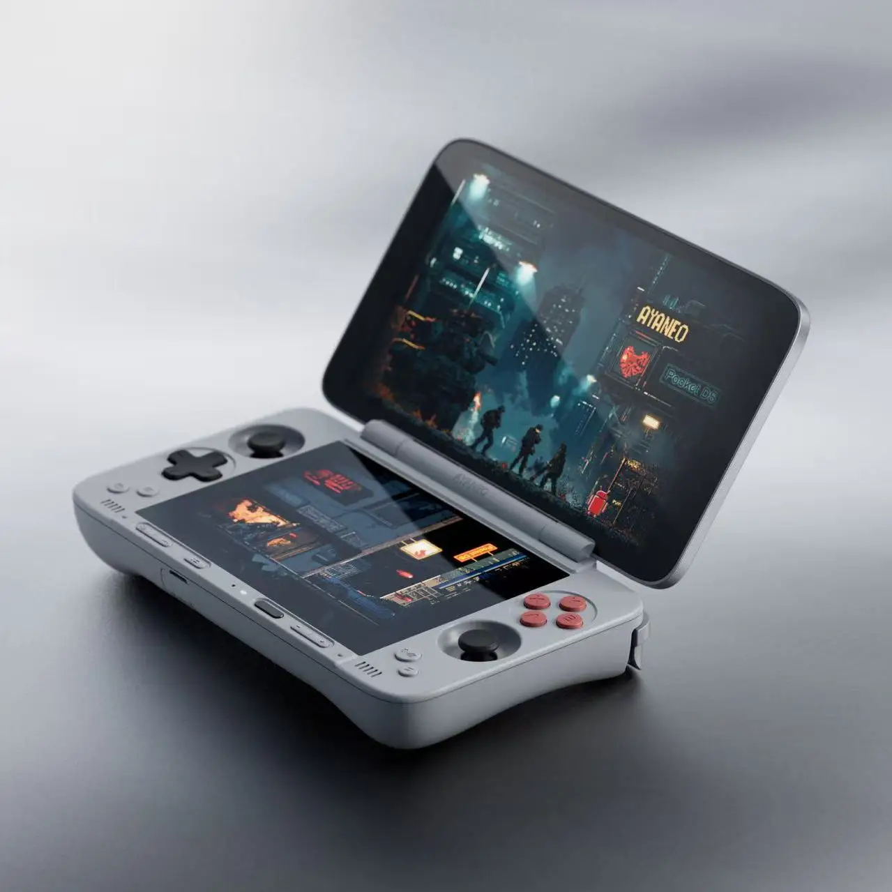 아야네오 포켓 DS 휴대용 게임 콘솔 1080P OLED 듀얼 디스플레이 8000mAh 레트로 게임기 안드로이드 에뮬레이터 휴대용 시스템 선물
