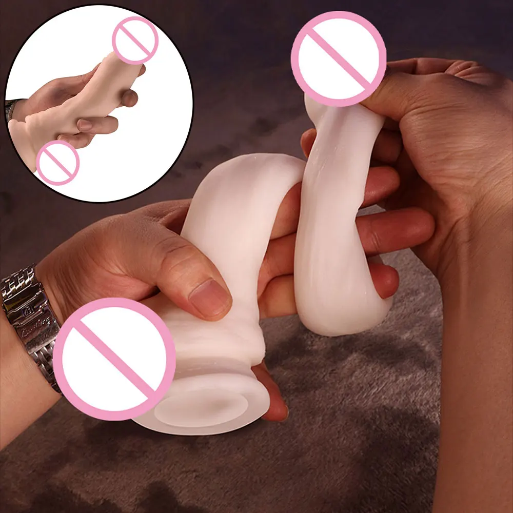 

Super Soft Realistic Dildo for Woman with Suction Cup Perfect Size Big Penis Females Masturbator Silicone Skin Feel Dick Sex Toy