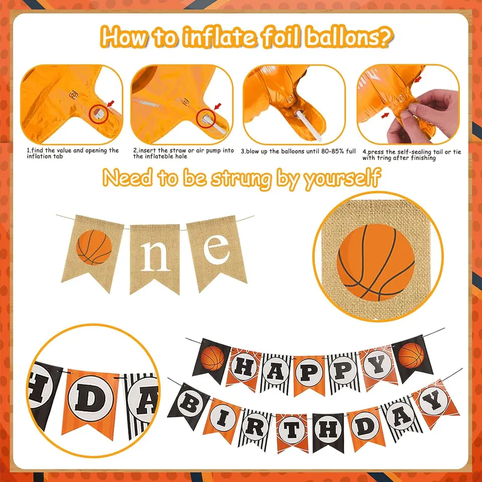 joymemo Basketball Theme 1st Birthday Party Decor Boy My Rookie Year Backdrop Balloons Cake Topper Happy Birthday Banner - AliExpress joymemo-basketball-theme-1st-birthday-party-decor-boy-my-rookie-year-backdrop-balloons-cake-topper-happy-birthday-banner-aliexpress