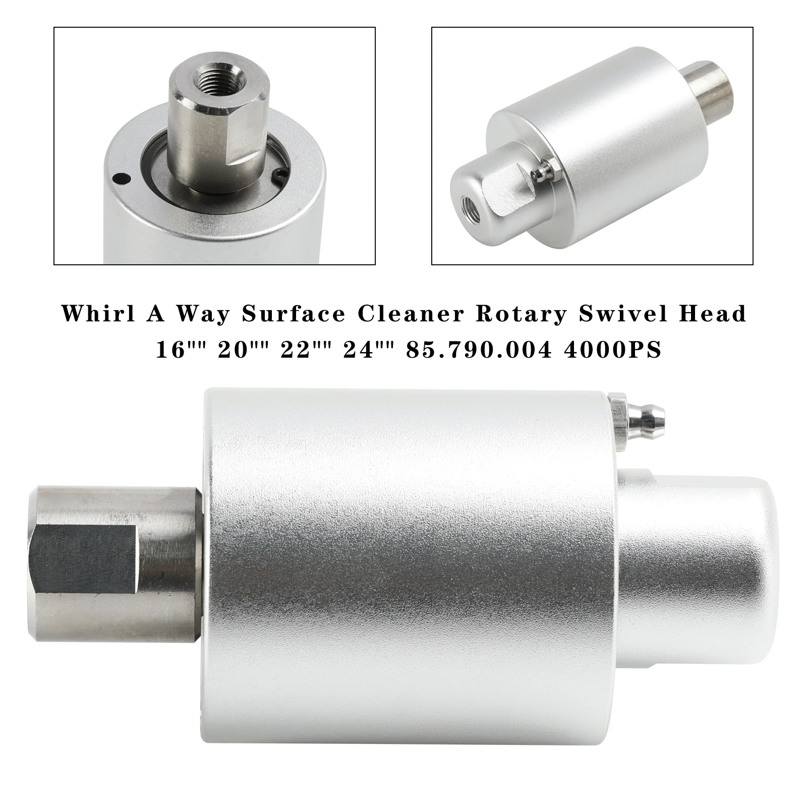 Artudatech Whirl A Way Surface Cleaner Rotary Swivel Head 16" 20" 22" 24" 4000PS