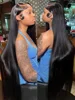 250 Density 30 40 Inch Bone Straight 13x6 HD Lace Frontal Wig Black Human Hair 13x4 Lace Front Wigs 5x5 Glueless Closure Wear Go 2