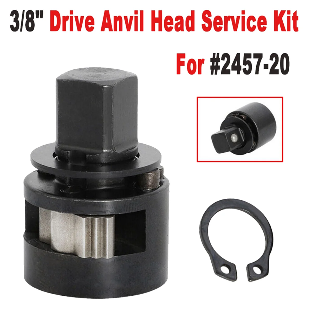 A23G 42-06-1030 M12 Ratchet 3/8 Fuel Head Rebuild Kit for Milwaukee 2457-20, Mpact Wrench Anvil, Service Kit