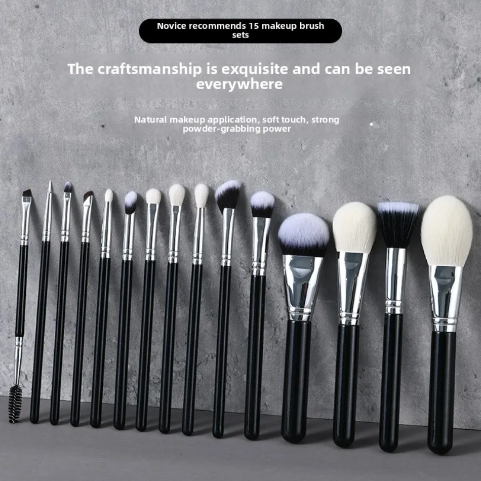 Description Picture 2 of itemHigh Quality Foundation Makeup Brushes Set Pro Make Up Brush Liquid Powder Eyeshadow Crease Concealer Cosmetic Tools Exquisite