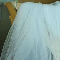 Luxurious Soft Elastic Diamond Mesh Lace Fabric for DIY Clothing & Home Décor (Sky blue)