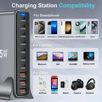 800W/765W/730W Fast USB C GaN Charger Block Dual 140W PD3.1 PPS Fast Charging Station for Multiple Devices Laptop Wall Charger - Image 3