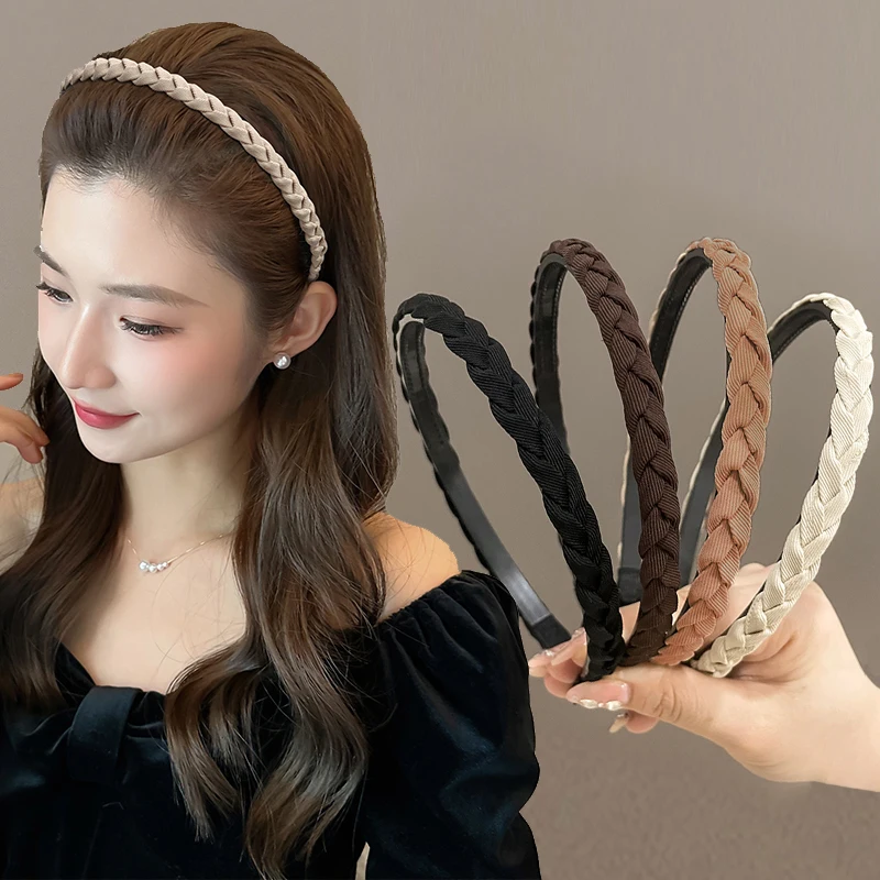 

New Fashion Women Headband Cross Cloth Design Hairband Adult Braided Turban Hair Accessories
