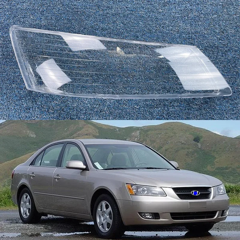 

For Hyundai SONATA 2004 05 06 2007 car assecories Headlight Cover Transparent Mask Lens Lamp Shell Original Lampshade Plexiglass