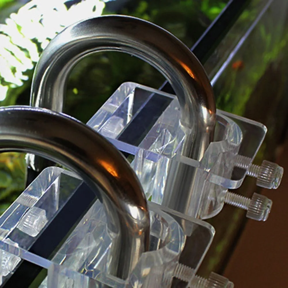 Large Pipe Water Tube Fixed Clip Easy To Install Acrylic Material Hose Bracket Inlet and Outlet Pipe Pipe Fixing Bracket