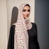 Écharpe Hijab en Mousseline de Soie Imprimée pour Femme, Turban Islamique, Niqab, Bandeau de Sauna, Châle Musulman