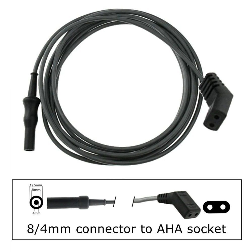 

ESU-007B Reusable Monopole Forceps Cable 8/4mm Connector To AHA Socket Unipolar Laparoscopic Monopolar Cable Connector Surgical