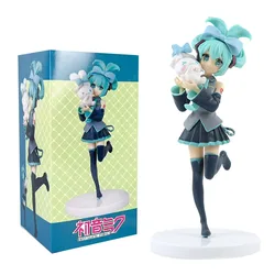 21CM Anime Hatsune Miku X Cinnamoroll Collectible Figure - Kawaii Gift and Decorative Ornament (With box)
