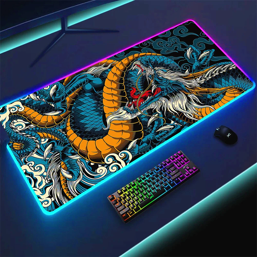 thumbnail image 2 of Xl Mouse Pad Cyberpunk Graffiti Dragon Mouse Pad, XXL, Graffiti Desk Mat, Led Gaming Mouse Pad, Cyberpunk Extra Large Gaming Mouse Pad Dragon Gaming Mouse Pad Extra Large Free 2 of 11