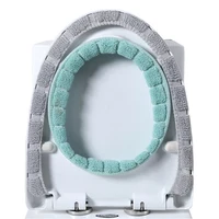Winter Warm Toilet Seat Cover Mat Bathroom Toilet Pad Cushion with Handle Thicker Soft Washable Closestool Warmer Accessories 2