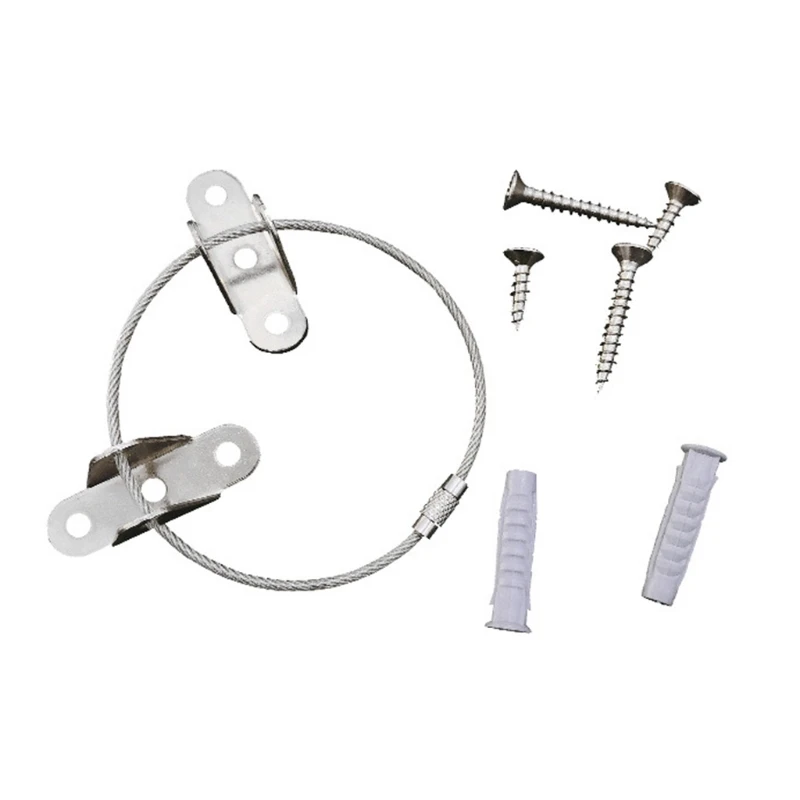 

Anti-tip Prevention Device Stainless Steel Furniture Wall Anchors for Baby Safe Dropship