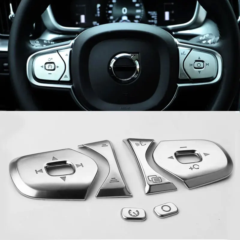 Für Volvo XC90 S90 V90 XC60 S60 V60 Lenkrad Links Rechts Tasten Dekoration Innenraum-Modifikation Autoteile Autoaufkleber