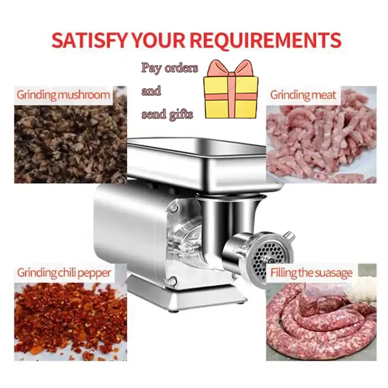 

Электрический измельчитель мяса, портативный наполнитель для сосисок для домашнего использования, овощной комбайн