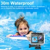 Ourlife MTR40 5K Action Camera 2" IPS Touch Screen 5X Zoom Action Cam 170° 30M Waterproof WiFi Sports Camera With Remote Control 6