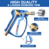 ROUE high pressure washer foam gun kit with five-color nozzle 4080PSI, M22-14 water outlet connector, suitable for Bosch Nilfisk 3