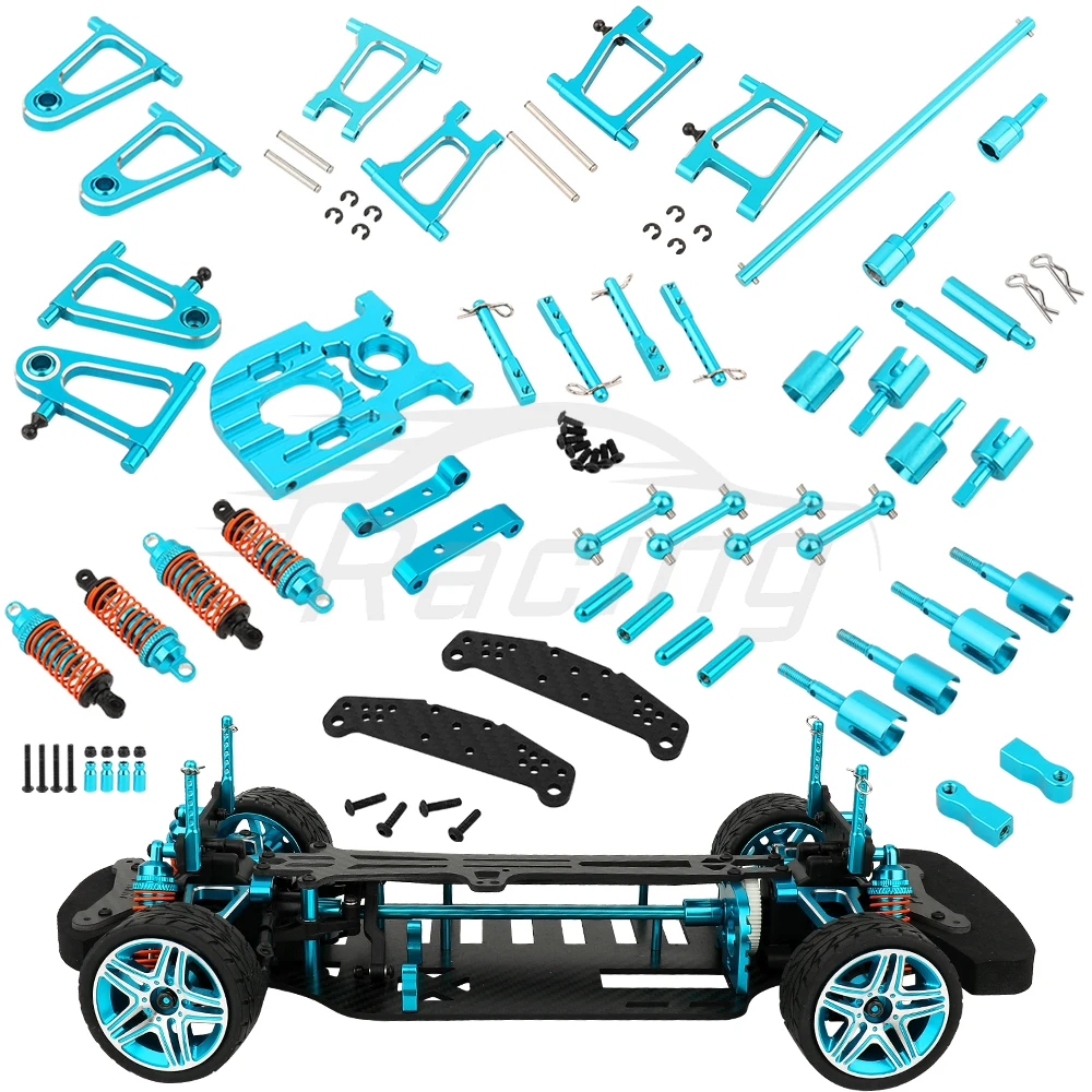 Tamiya TT01 Komplettset Metall Upgra Teile Kit Antriebswelle CVD Aufhängungsarm Diff Cup Lenkungsbaugruppe für TT01 1/10 RC Auto  26