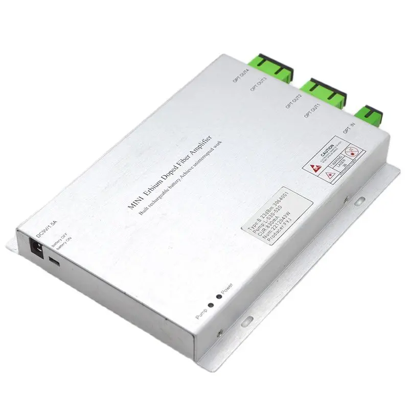 FTTH Modular Optical Amplifier 4Port 16dBm Catv MINI EDFA High Quality Aluminum Alloy Housing Factory