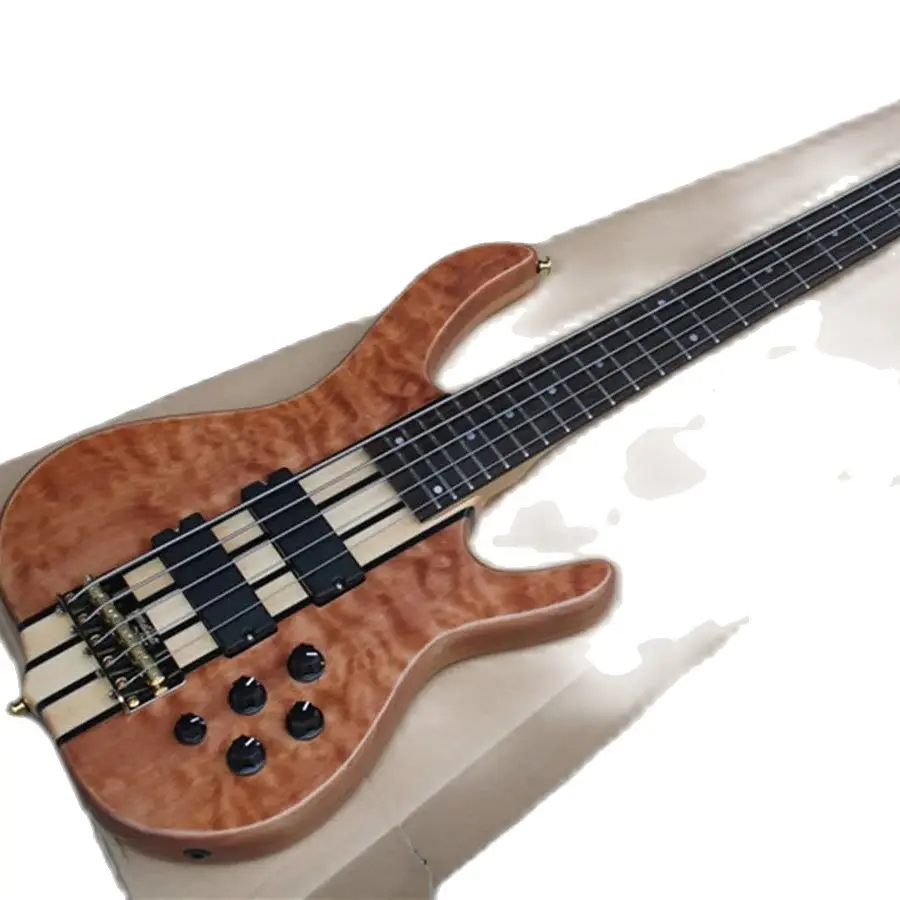 

Factory customized wholesale, 5-string bass electric guitar, rose wood fingerboard, high-quality, free delivery