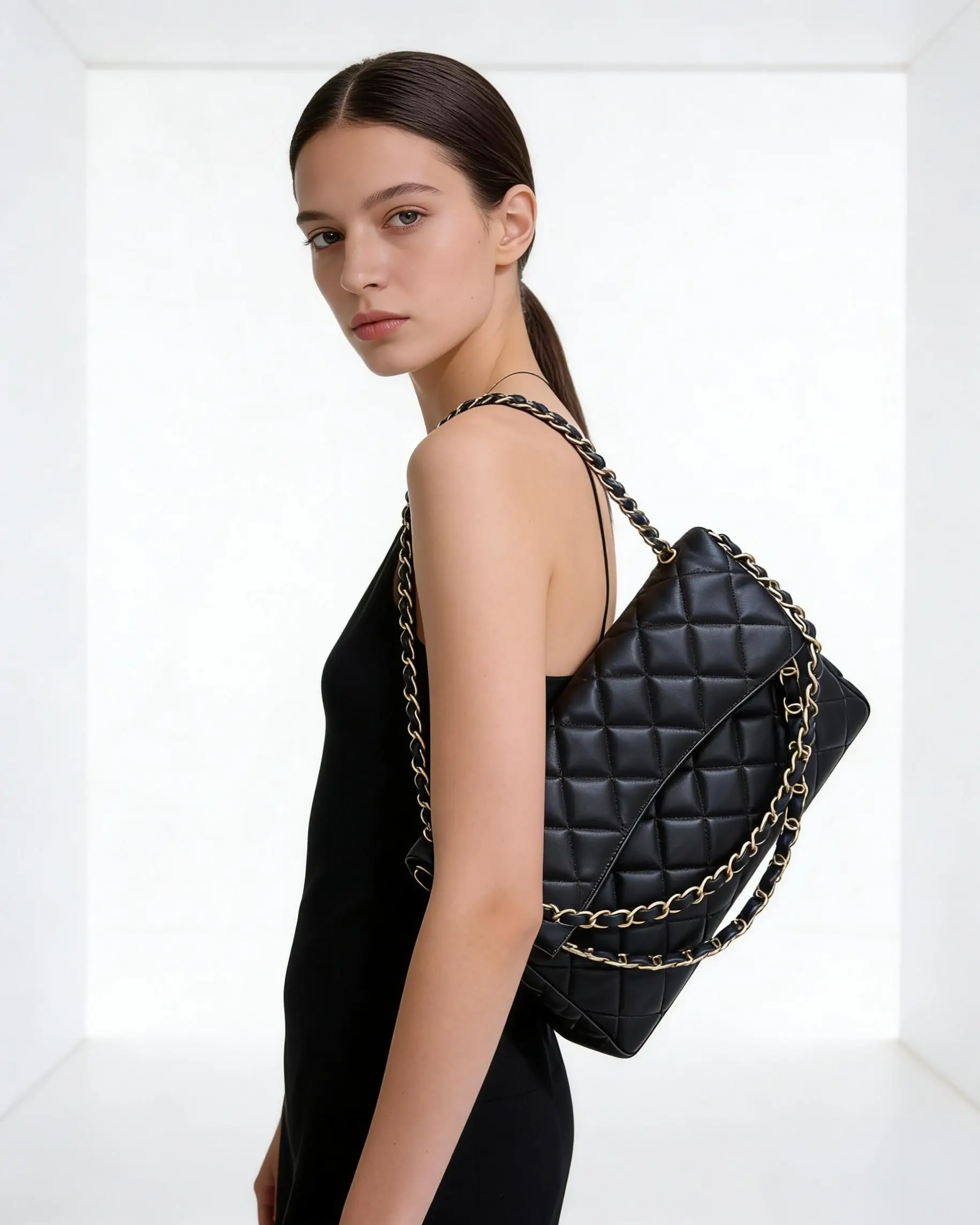Nuevo Bolso de Mano para Mujer, Bolso de Hombro de Diseño de Alta Calidad, Bolso Cuadrado Pequeño con Cadena Cruzada