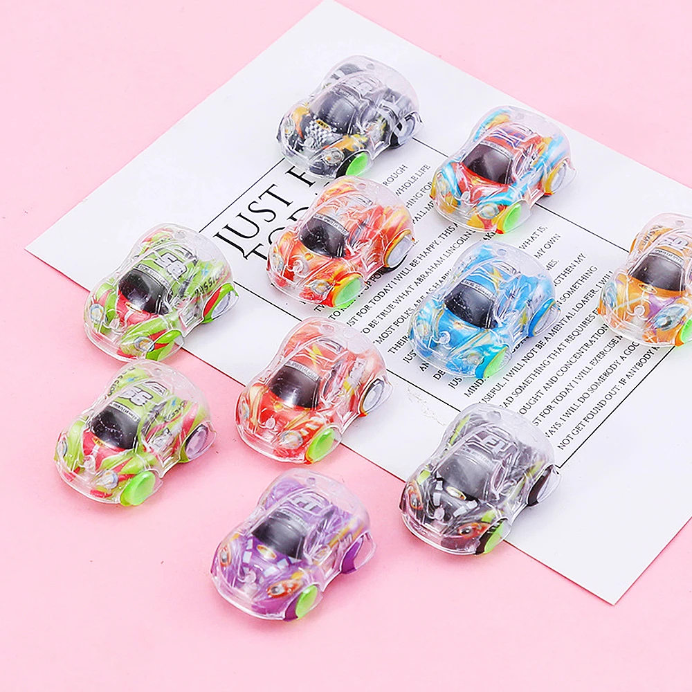 15Pcs Mini Transparent Pull Back Car Toys Kids Birthday Party Favors Giveaway Pinata Filler Carnival Classroom Prize Gifts Pack