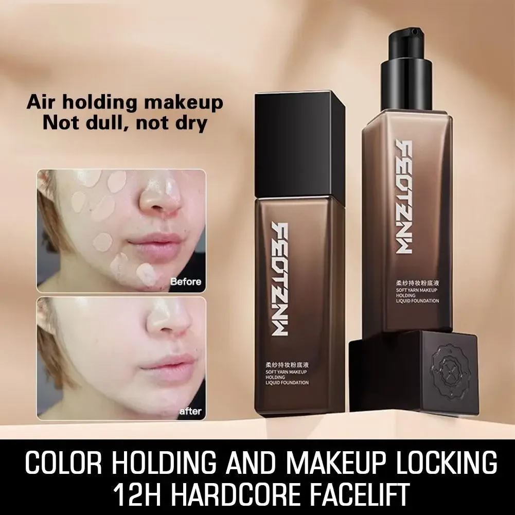 New Feotznw Soft Yarn Makeup Holding Liquid Foundation Matte Concealer Waterproof Moisturizing Air Cushion Facial Cosmetics 2