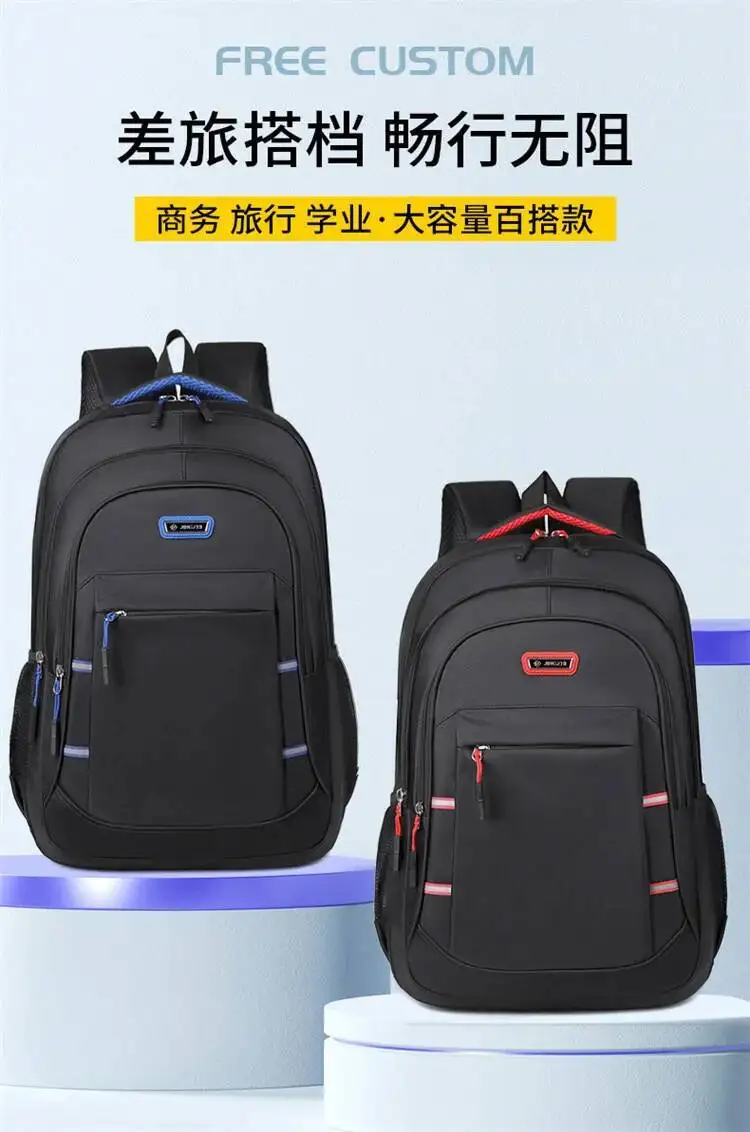 Mittelschule, mehrschichtig, doppelte Umhängetaschen, zum Verkauf, Herrenmode-Rucksack, Herren-Business-Pendler-Rucksack mit großer Kapazität – Detail 2