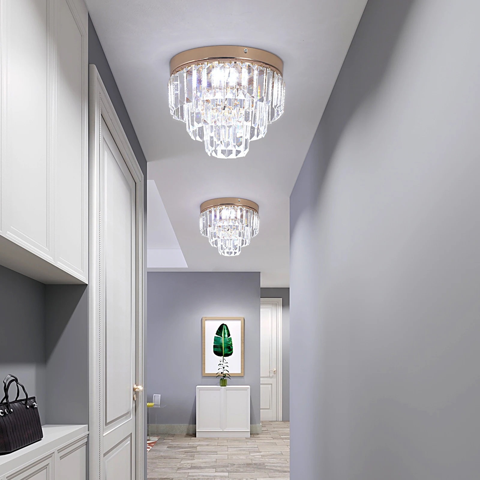 Moderne Kristall Led Anhänger Licht Luxus Kronleuchter Unterputz Decke Lampe Leuchte Schlafzimmer Wohnzimmer Küche Insel Glanz – Detail 23