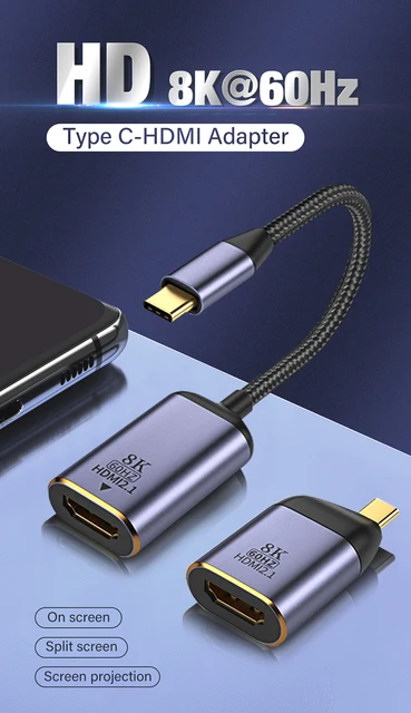 Usb Type C Hdmi Cable For Samsung Phone To Tv HDMI Cable For Android Phone  To TV, Type-C To HDMI Converter Cable 1080P HDTV Feet Adapter For Samsung 