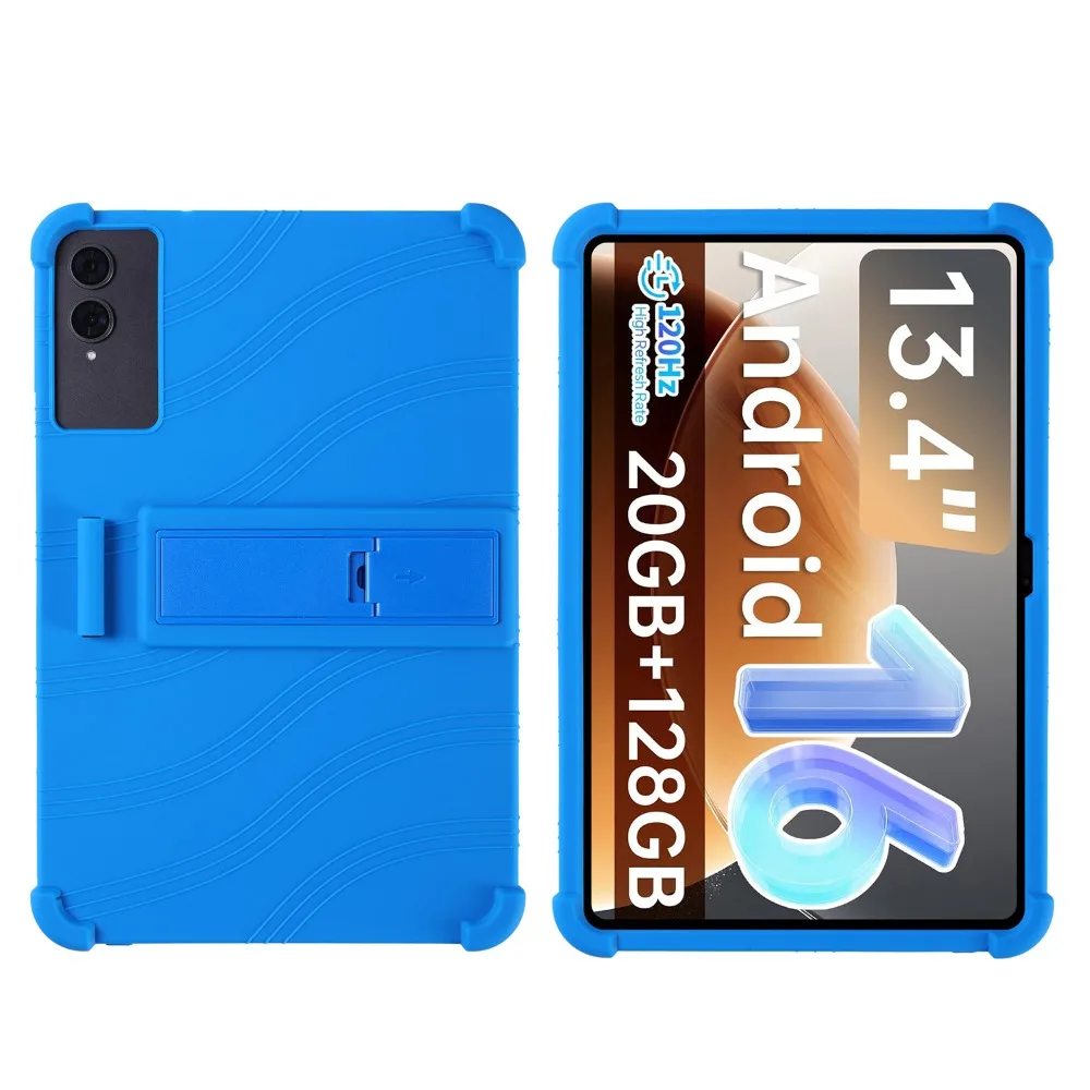 Premium Soft Silicon Tablet Case with Rear Kickstand and Enhanced Durability