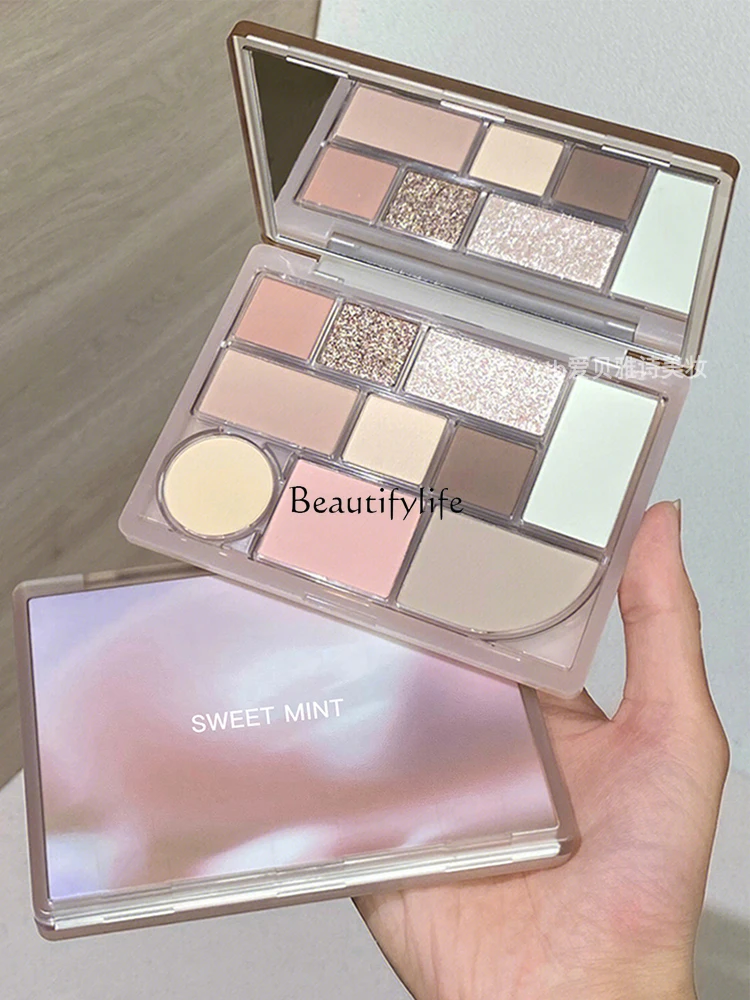 

Eye Shadow Plate Blush Repair Highlight Makeup Palette Matte Earth Tone
