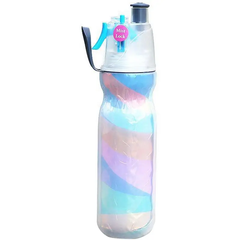 Portable Bike Cycling Sports Water Bottle Spray Cup Outdoor Riding Plastic Cup Spray Bollitore