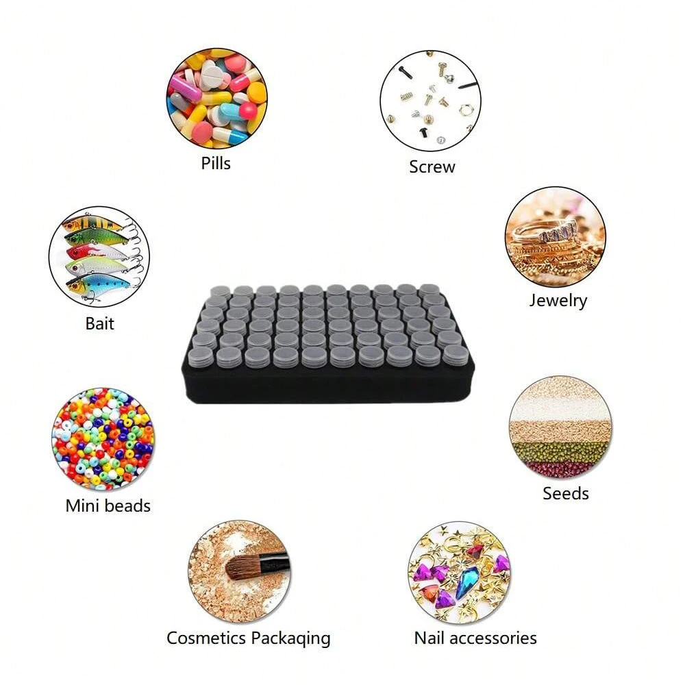 60 Grids Diamond Painting Tools Kits Diamond Paint Accessories Container Storage Bag Grids Box Diamond Painting Accessories Diamond Painting Accessory Box Diamond Painting