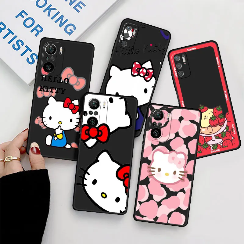 Hello Kitty Case For Xiaomi Redmi Note 11 9S 10 9 8 7 9A 9C 9i K40 8T ...
