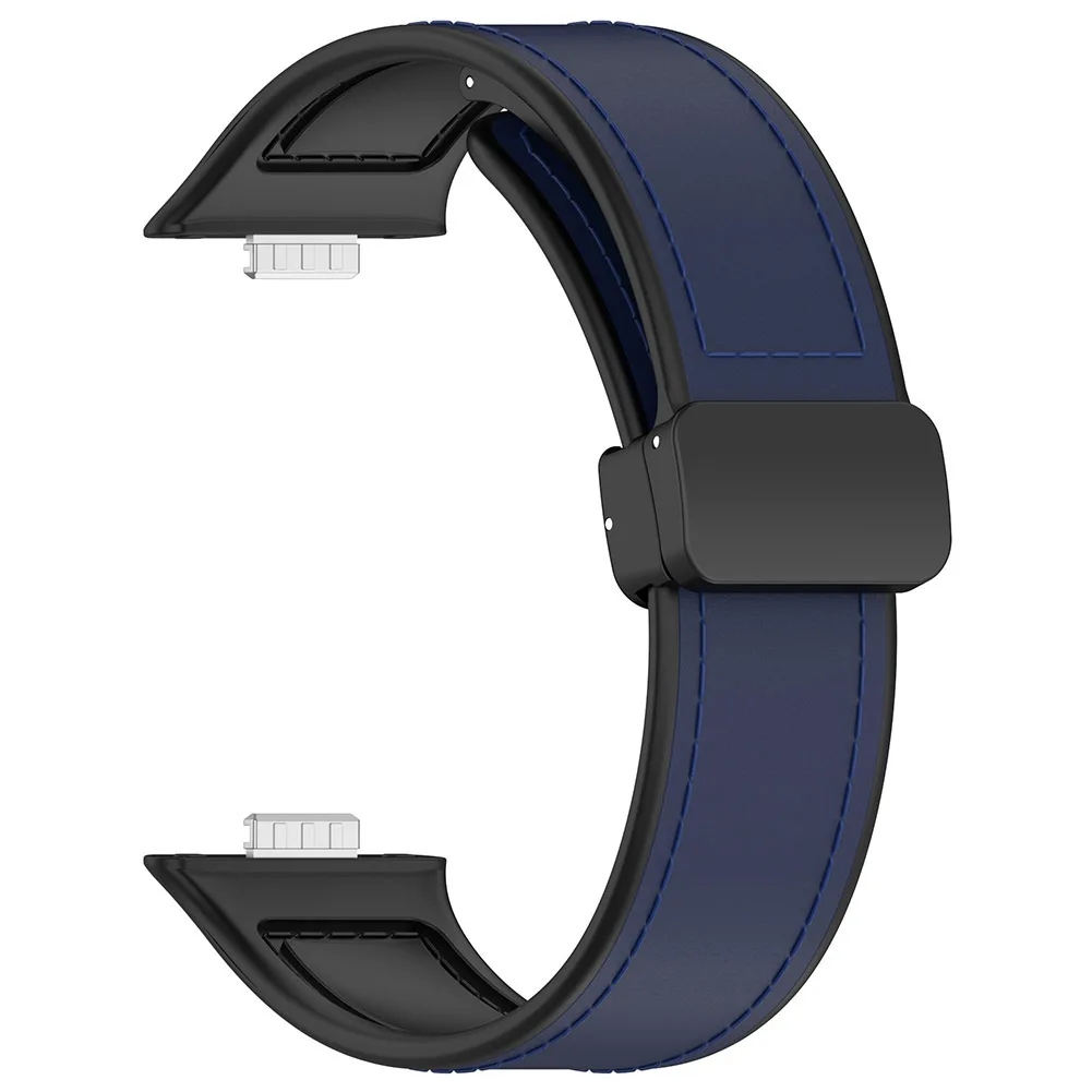 Premium Leather Magnetic Sport Strap for Smartwatches - Elegant Bracelet Accessory