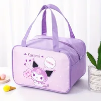 Hello Kitt Sanrio Lunch Storage Bag, Kuromi Cinnamoroll Melody Pattern Portable Handbag,Insulated Reusable Bento Box Storage Bag 1