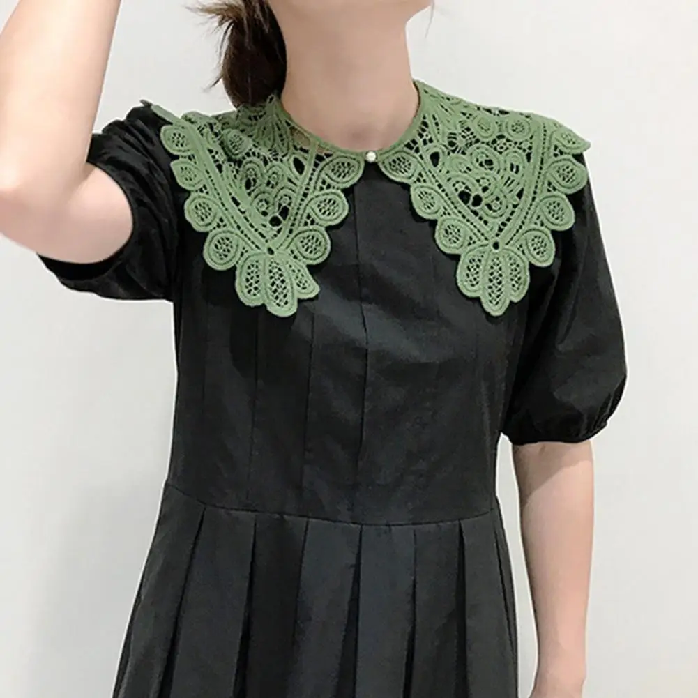 

Накладной воротник, декоративный накладной воротник, современный дизайн, кукла, накладной воротник, не скатывается, короткий крючком, вырез, съемная Женская шаль