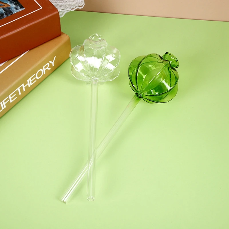 Clear Plant Watering Globes Glass Self Watering Device Set of 2 for Potted Plant Flowers Bonsai Garden Indoor Outdoor self watering globes