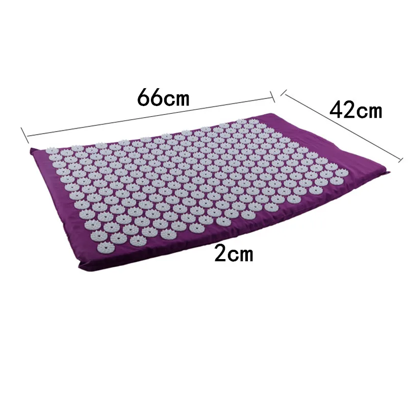 Description Picture 5 of itemMassager Yoga Mat Cushion Acupressure Massage Mat Sets Spike Fitness Yoga Pilates Relieve Stress Back Pain Applicator Kuznetsov