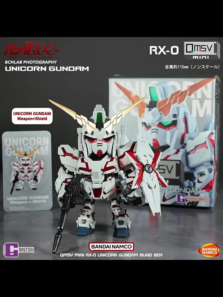 In Stock Bandai QMSV Unicorn Gundam Mini Blind Box Figure Zaku